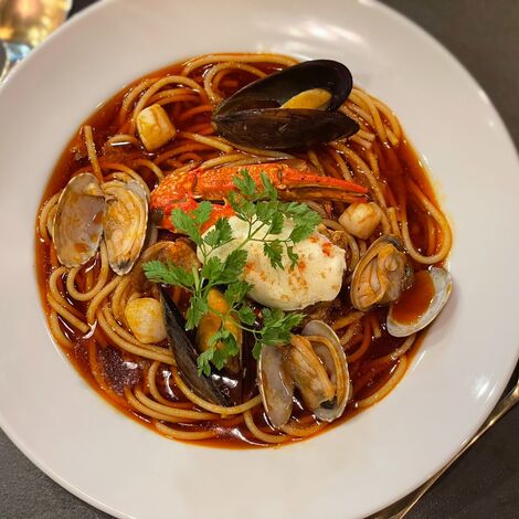 シーフードスープパスタ2