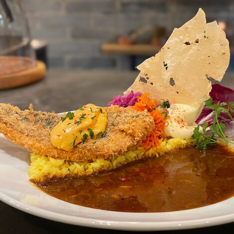 鰆のフライカレー